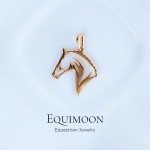 Кулон (без цепи) Лошадка прорезная позолота EQUIMOON