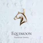 Кулон (без цепи) Лошадка прорезная позолота EQUIMOON