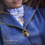 Подвеска Лошадка прорезная позолота EQUIMOON