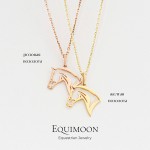 Подвеска Лошадка прорезная позолота EQUIMOON