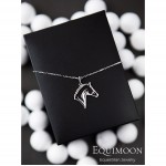 Подвеска Лошадка прорезная серебро EQUIMOON