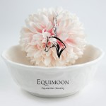 Подвеска Лошадка прорезная серебро EQUIMOON