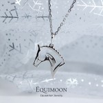 Подвеска Лошадка прорезная серебро EQUIMOON