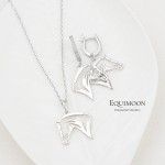 Подвеска Лошадка прорезная серебро EQUIMOON