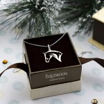 Подвеска Лошадка прорезная серебро EQUIMOON
