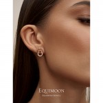 Серьги-пусеты Подковы Royal Luck позолота EQUIMOON